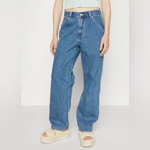 Levi’s 24 Dad Utility jeans blue denim straight leg relaxed S 0